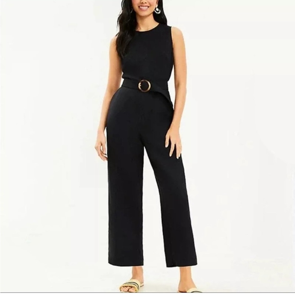 LOFT - NWT Elegant Black Sleeveless Jumpsuit